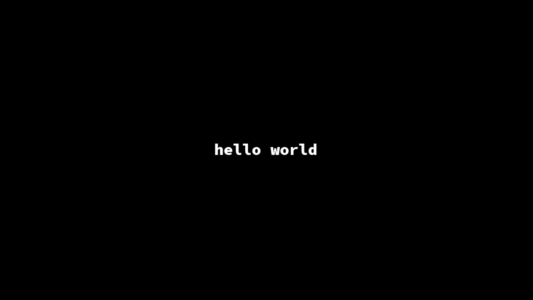 Hello, world